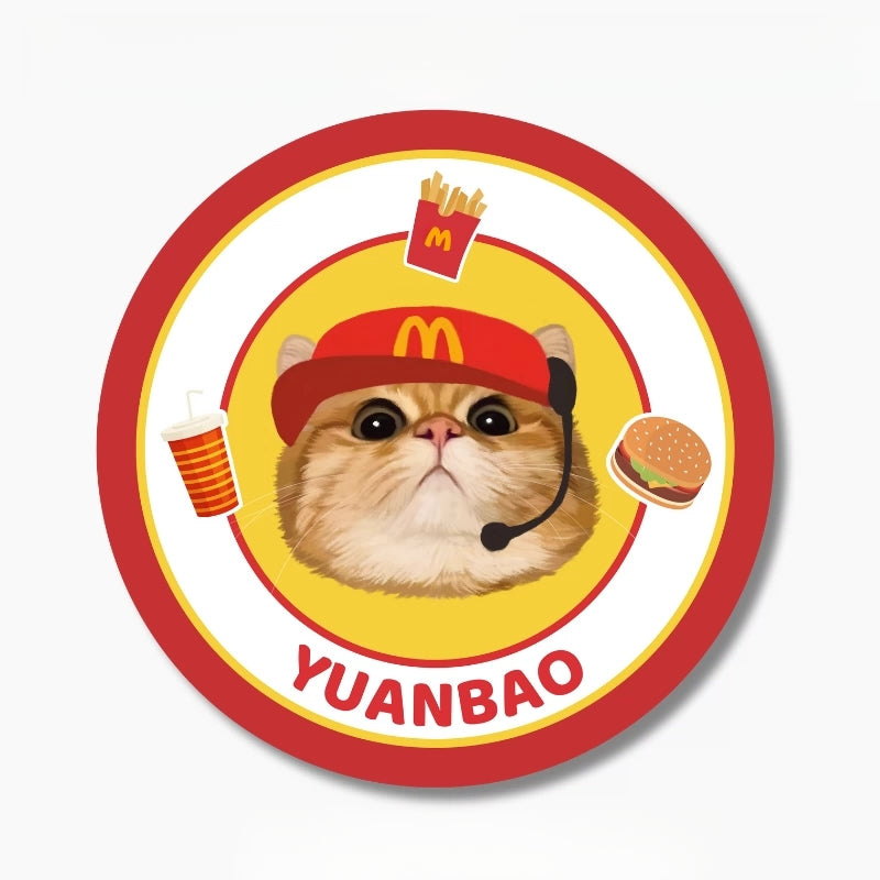 Custom Pet Illustration Rug – Personalized Hand-Drawn Pet Portrait Carpet