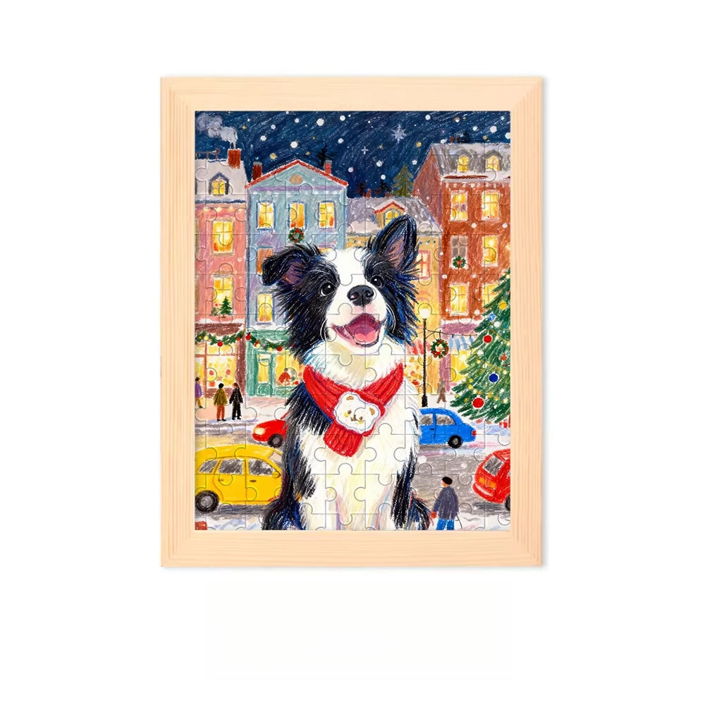 Custom Pet Portrait Puzzle Art – Hand-Illustrated from Your Photo, A Puzzle You Can Display