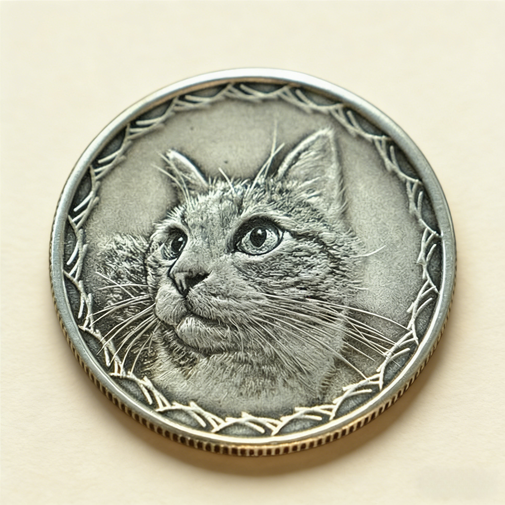 Custom Pet Portrait Silver Necklace – Hand Engraved 999 Fine Silver Pendant