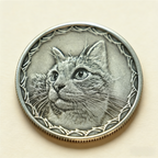 Custom Pet Portrait Silver Necklace – Hand Engraved 999 Fine Silver Pendant