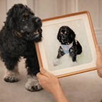 Custom Hand - Drawn Pet Portrait – Personalized Pencil & Color Dog & Cat Art - paw&bond
