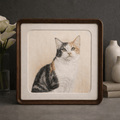 Custom Hand - Drawn Pet Portrait – Personalized Pencil & Color Dog & Cat Art - paw&bond