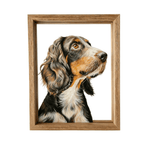 Custom Hand - Painted Pet Portrait on Glass – Personalized Dog & Cat Art - paw&bond