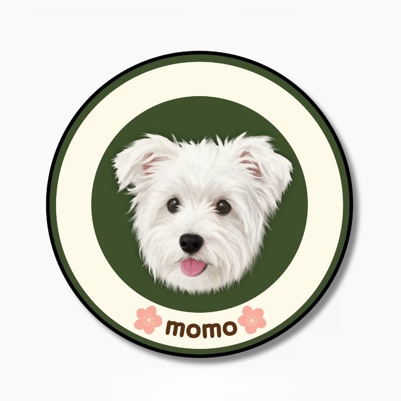 Custom Pet Illustration Rug – Personalized Hand - Drawn Pet Portrait Carpet - paw&bond