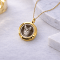Custom Pet Photo Locket Necklace – Personalized Dog & Cat Memorial Jewelry - paw&bond