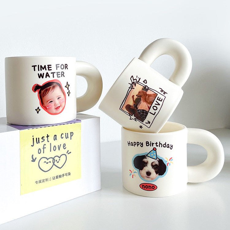 Custom Pet Photo Mug – Personalized Dog & Cat Ceramic Coffee Cup Gift - paw&bond