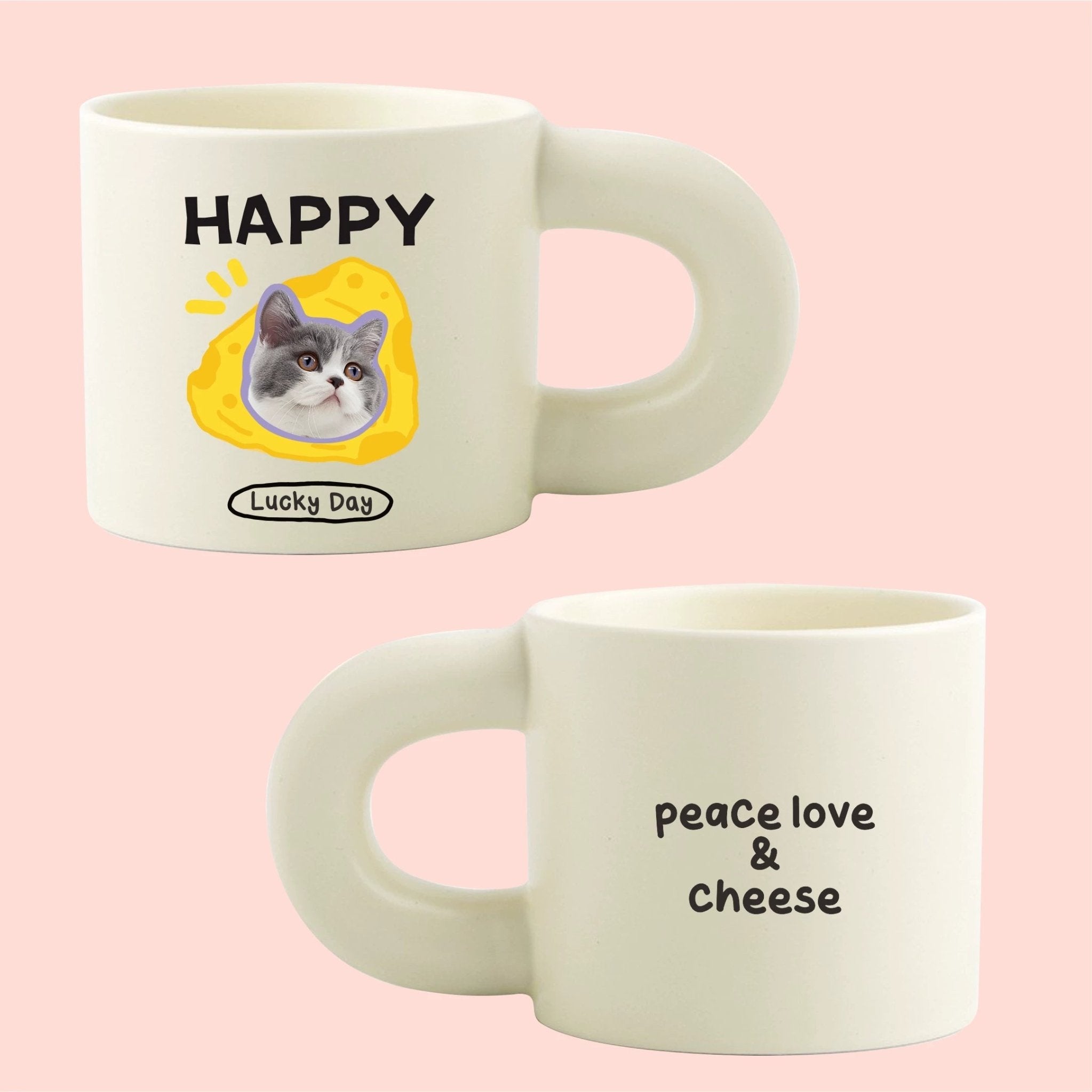 Custom Pet Photo Mug – Personalized Dog & Cat Ceramic Coffee Cup Gift - paw&bond