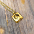 Custom Pet Photo Name Necklace – Personalized Stainless Steel Pendant Gift - paw&bond