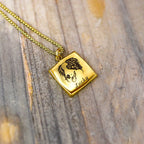 Custom Pet Photo Name Necklace – Personalized Stainless Steel Pendant Gift - paw&bond