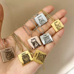Custom Pet Photo Name Necklace – Personalized Stainless Steel Pendant Gift - paw&bond