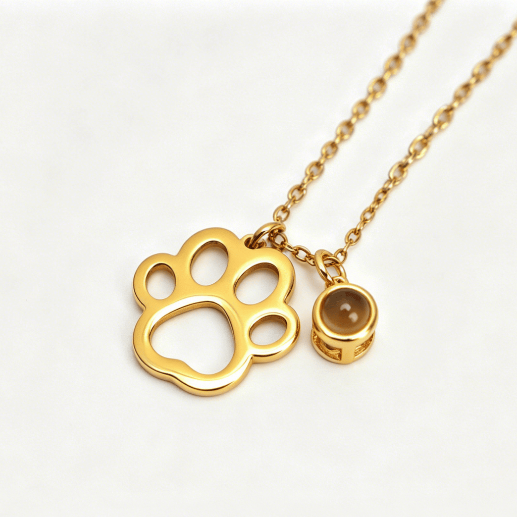Custom Pet Photo Projection Necklace - paw&bond