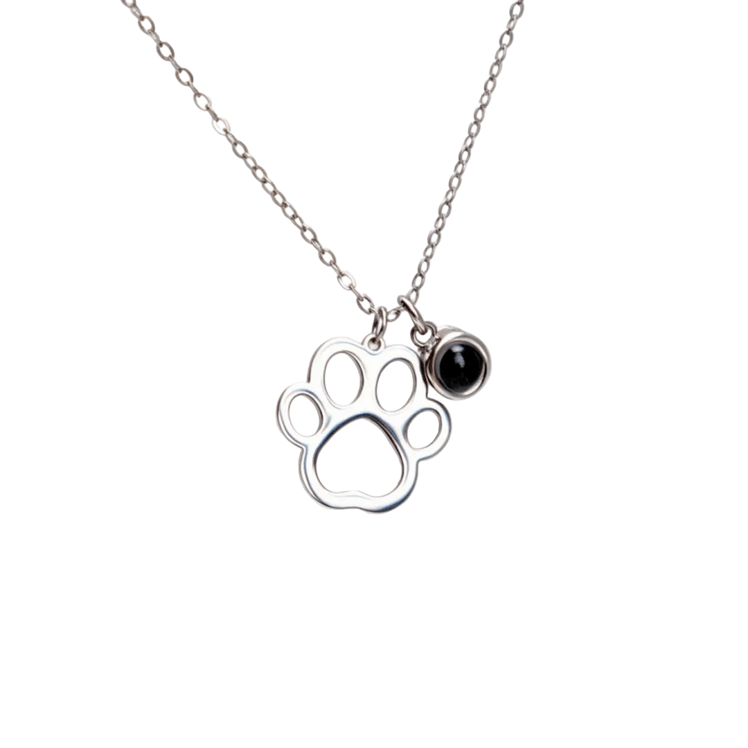 Custom Pet Photo Projection Necklace - paw&bond