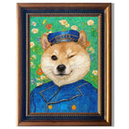 Custom Pet Portrait – Personalized Oil Painting Style Print for Cat & Dog | Framed Wall Art Gift - paw&bond