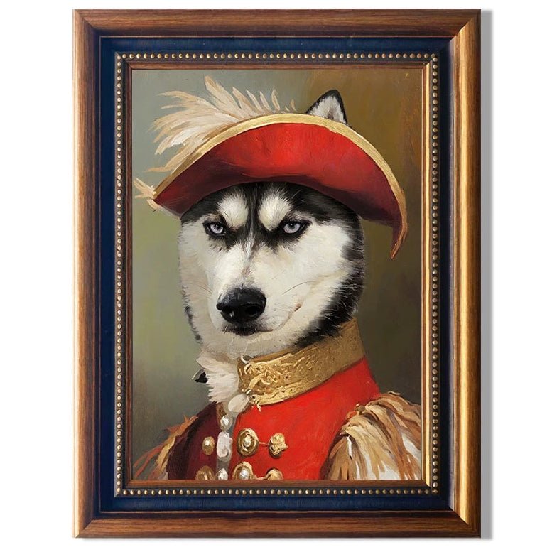 Custom Pet Portrait – Personalized Oil Painting Style Print for Cat & Dog | Framed Wall Art Gift - paw&bond