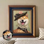 Custom Pet Portrait – Personalized Oil Painting Style Print for Cat & Dog | Framed Wall Art Gift - paw&bond