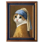 Custom Pet Portrait – Personalized Oil Painting Style Print for Cat & Dog | Framed Wall Art Gift - paw&bond