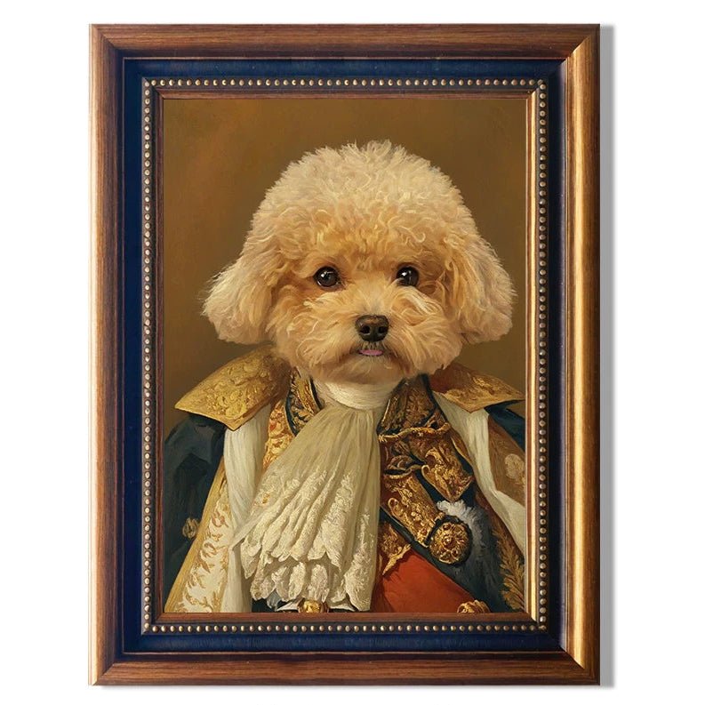 Custom Pet Portrait – Personalized Oil Painting Style Print for Cat & Dog | Framed Wall Art Gift - paw&bond