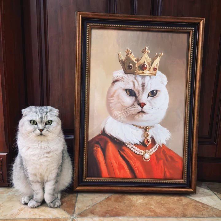 Custom Pet Portrait – Personalized Oil Painting Style Print for Cat & Dog | Framed Wall Art Gift - paw&bond