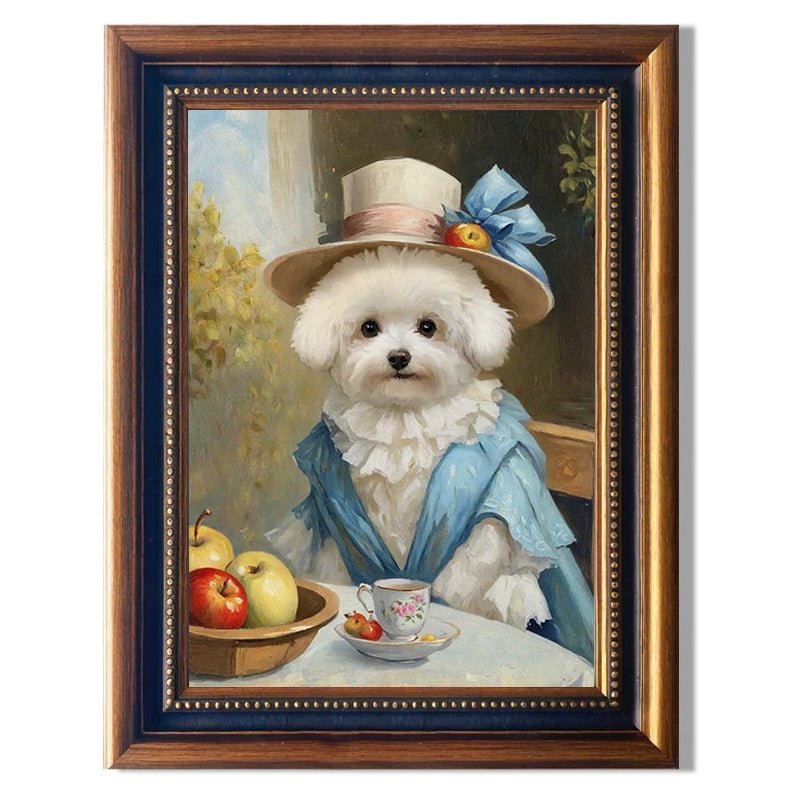 Custom Pet Portrait – Personalized Oil Painting Style Print for Cat & Dog | Framed Wall Art Gift - paw&bond
