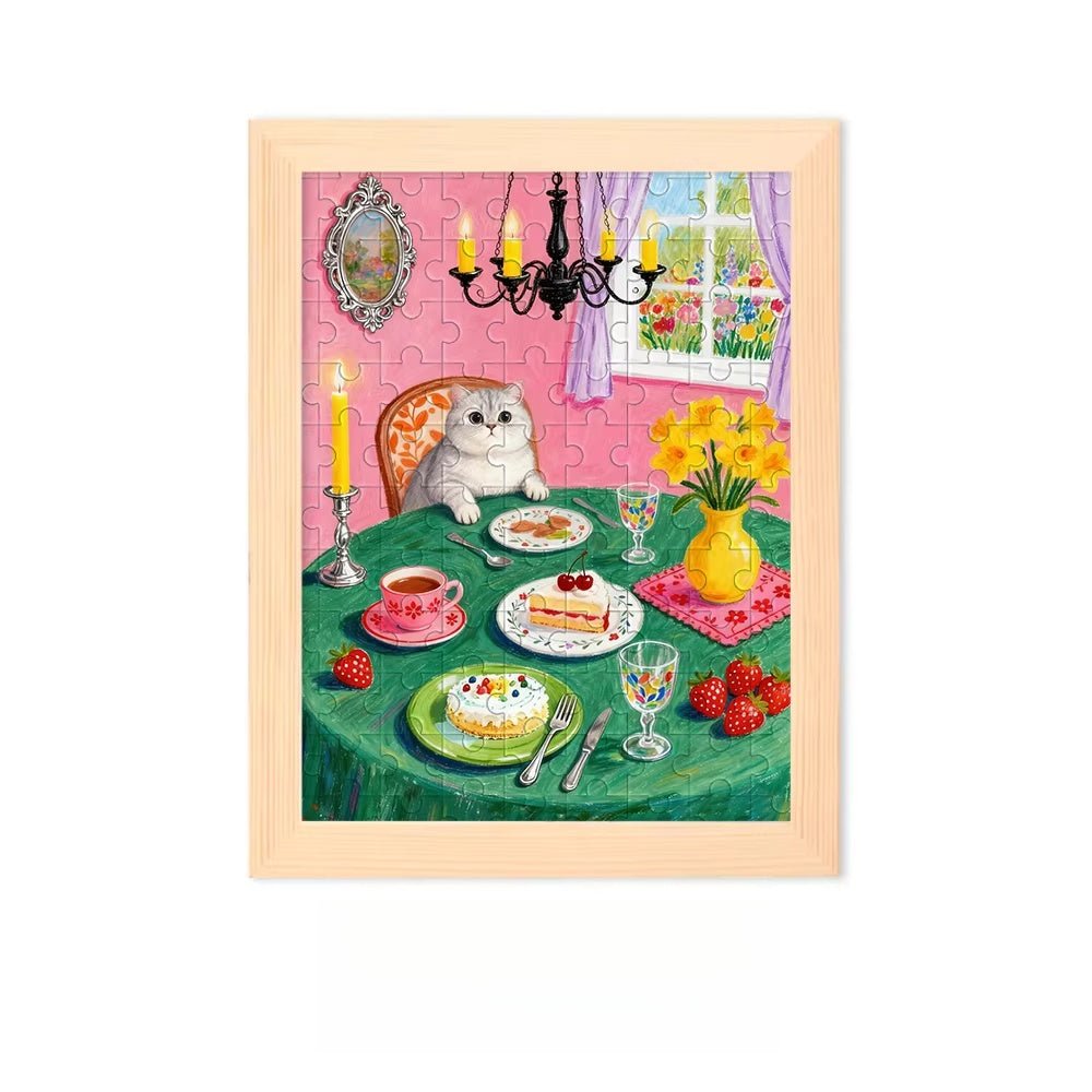 Custom Pet Portrait Puzzle Art – Hand - Illustrated from Your Photo, A Puzzle You Can Display - paw&bond