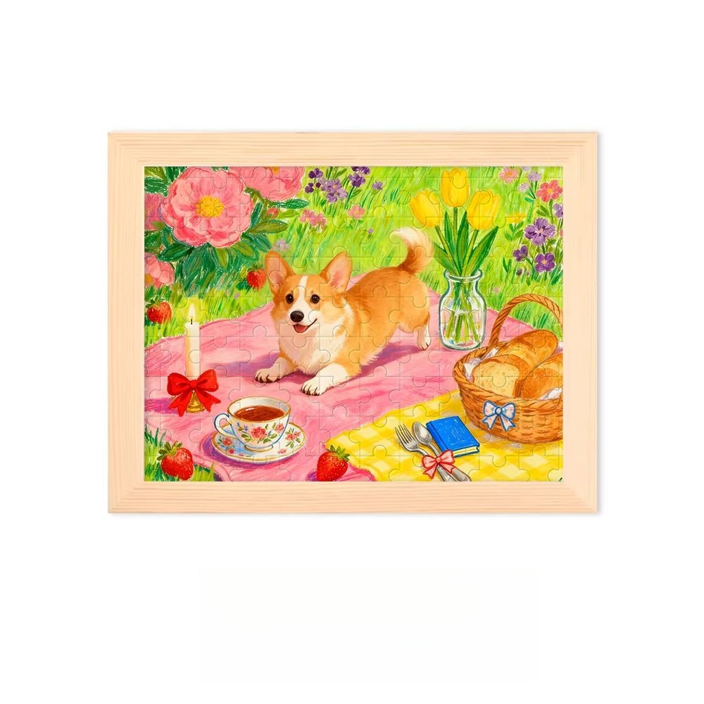 Custom Pet Portrait Puzzle Art – Hand - Illustrated from Your Photo, A Puzzle You Can Display - paw&bond