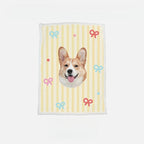 Custom Pet Portrait Sherpa Blanket – Personalized Dog & Cat Photo Fleece Blanket, Soft Double - Layer Throw - paw&bond