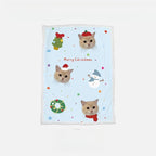 Custom Pet Portrait Sherpa Blanket – Personalized Dog & Cat Photo Fleece Blanket, Soft Double - Layer Throw - paw&bond