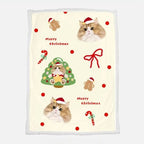 Custom Pet Portrait Sherpa Blanket – Personalized Dog & Cat Photo Fleece Blanket, Soft Double - Layer Throw - paw&bond