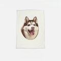 Custom Pet Portrait Sherpa Blanket – Personalized Dog & Cat Photo Fleece Blanket, Soft Double - Layer Throw - paw&bond