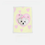 Custom Pet Portrait Sherpa Blanket – Personalized Dog & Cat Photo Fleece Blanket, Soft Double - Layer Throw - paw&bond