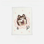 Custom Pet Portrait Sherpa Blanket – Personalized Dog & Cat Photo Fleece Blanket, Soft Double - Layer Throw - paw&bond